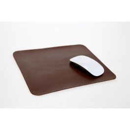 Mousepad aus Rindleder mittelbraun 4232-4